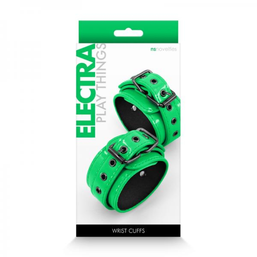 Electra Wrist Cuffs Green - Handcuffs
