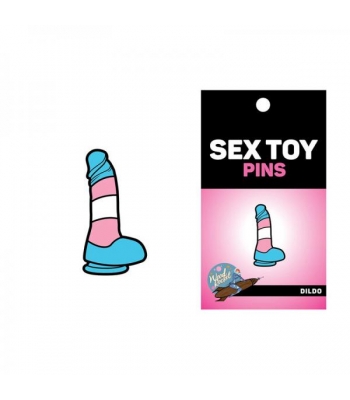 Sex Toy Pin Trans Flag Dildo - Jewelry