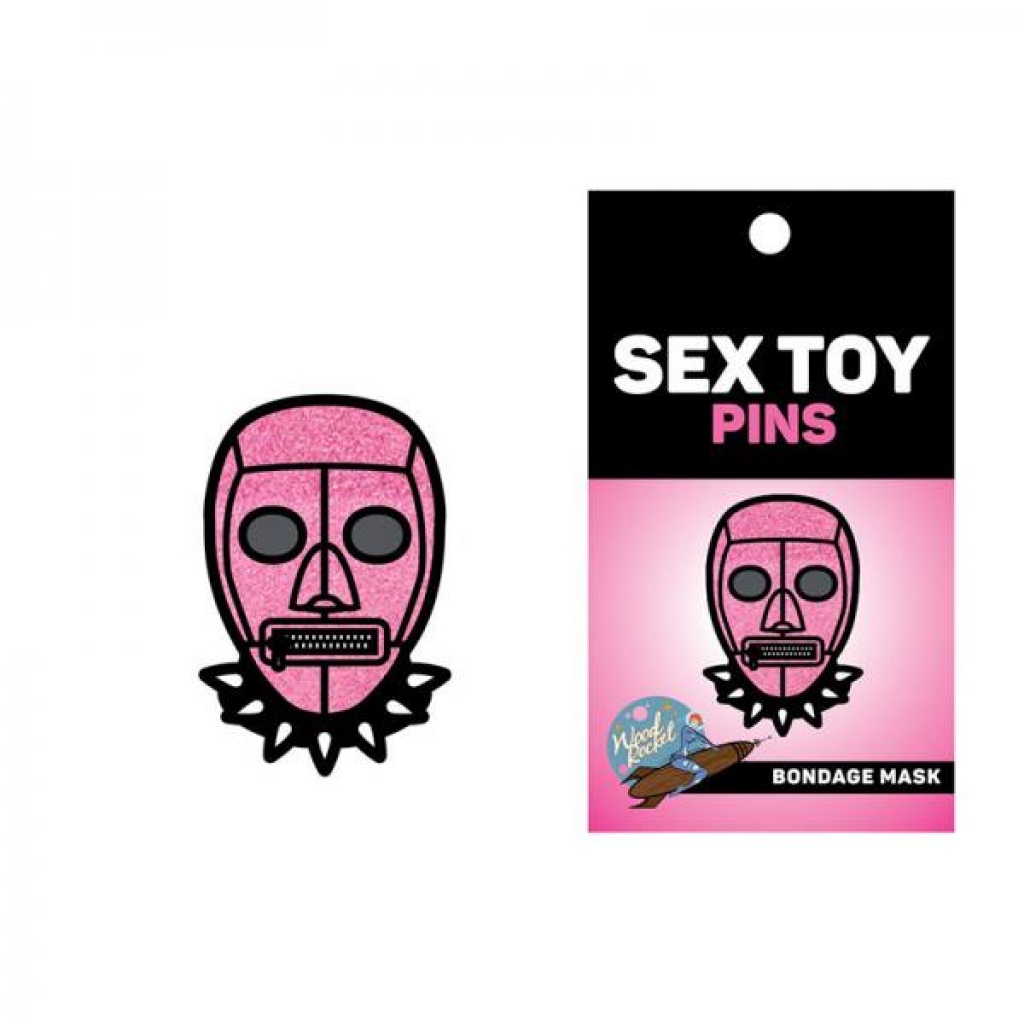 Sex Toy Pin Pink Bondage Mask - Sexy Costume Accessories