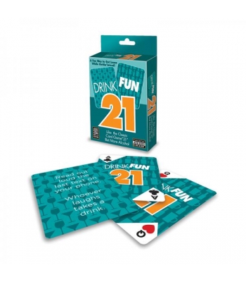 Drink Fun 21 Card Game - Party Hot Games
