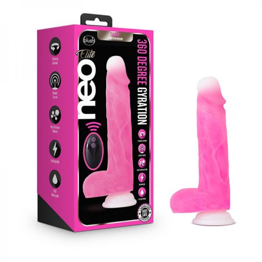 Neo Elite - Roxy - 8-inch Gyrating Dildo - Pink - Realistic