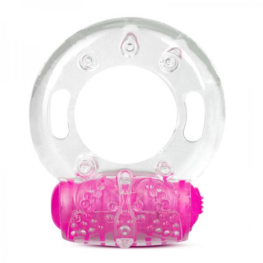 Play With Me - Arouser Vibrating C-ring - Pink - Couples Penis Rings