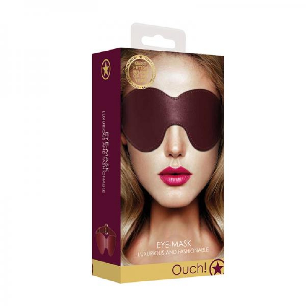 Ouch Halo Eyemask Burgundy - Blindfolds