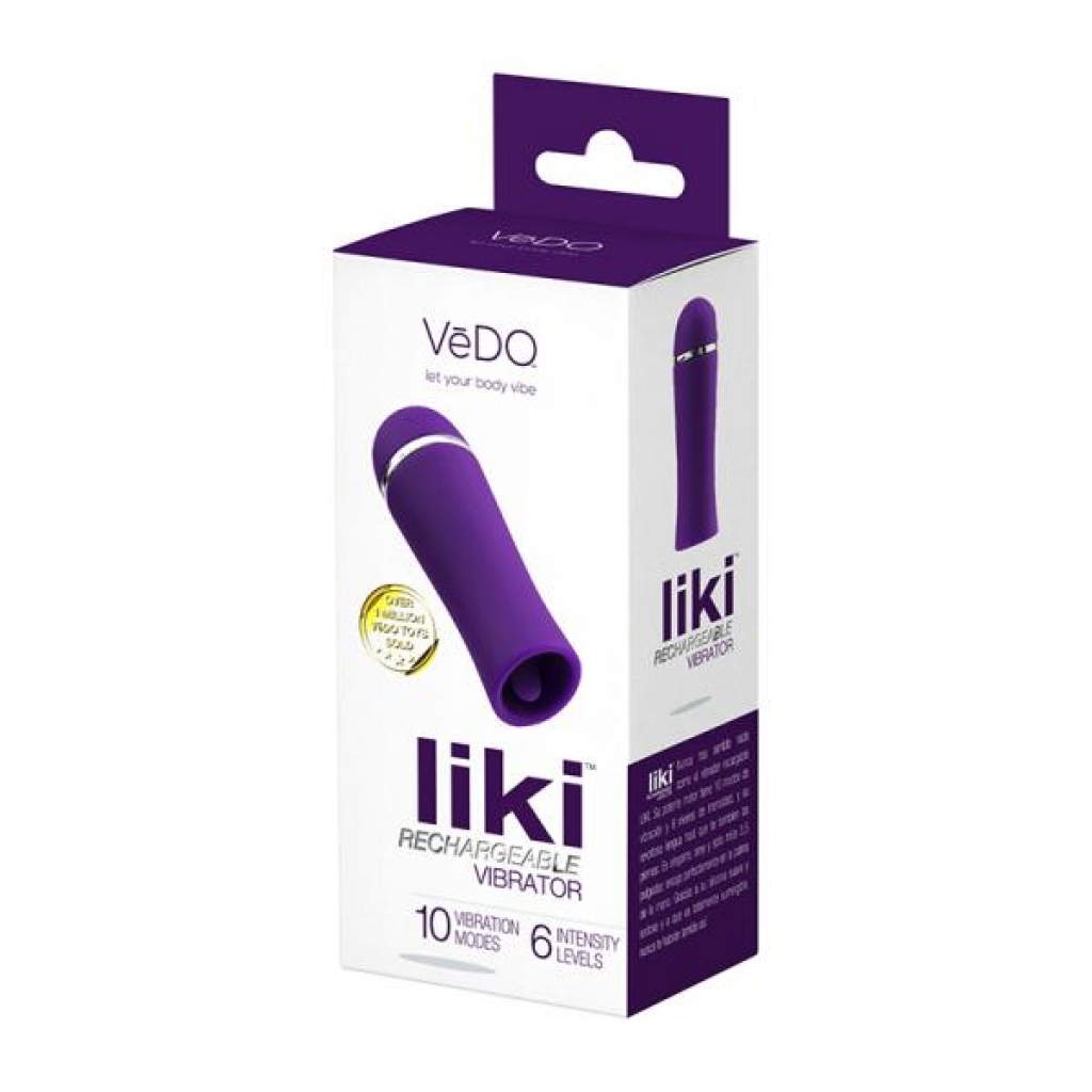 Vedo Liki Rechargeable Flicker Deep Purple - Tongues