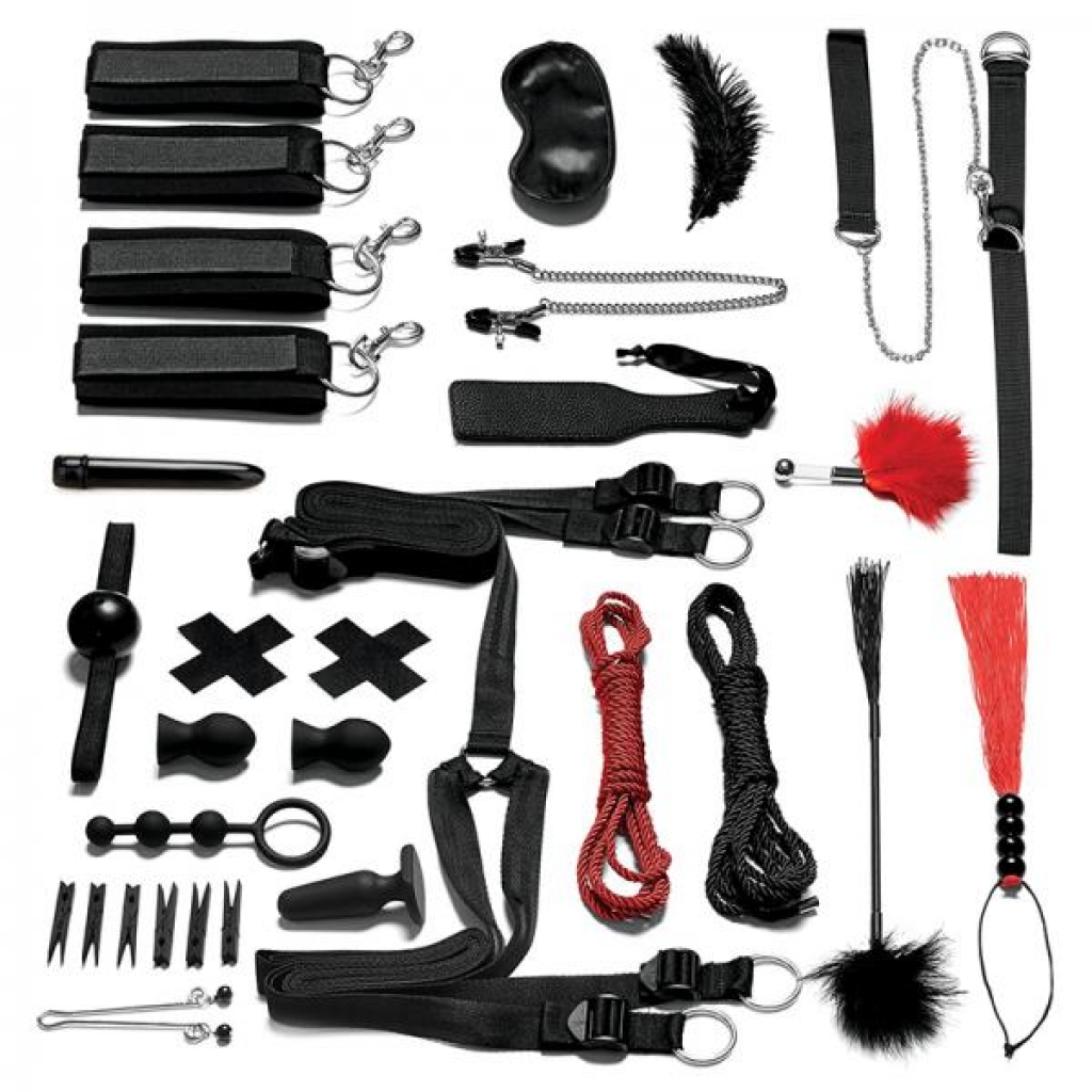 Everything You Need Bondage In A Box 20-piece Bedspreader Set - Spreader Bars