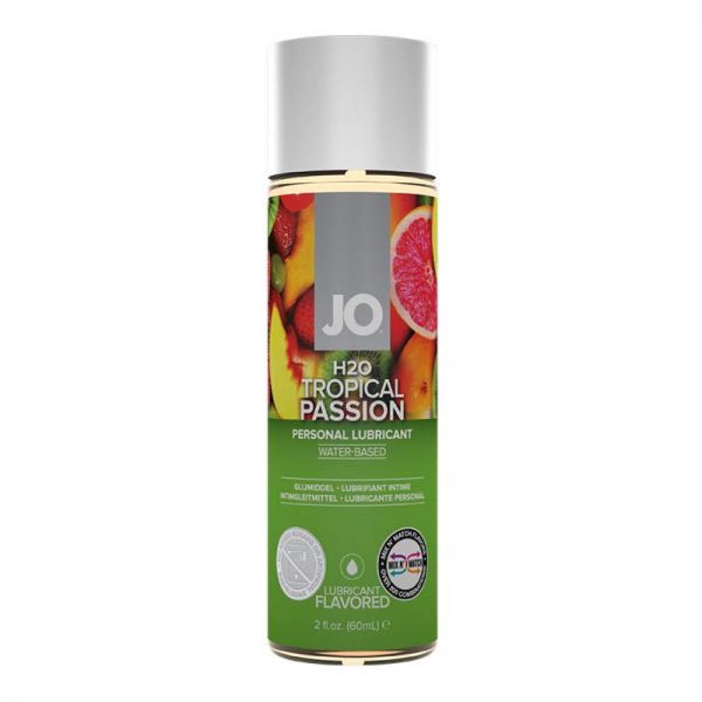 Jo H2o Flavored Tropical Passion Lubricant 2 Oz. - Lubricants