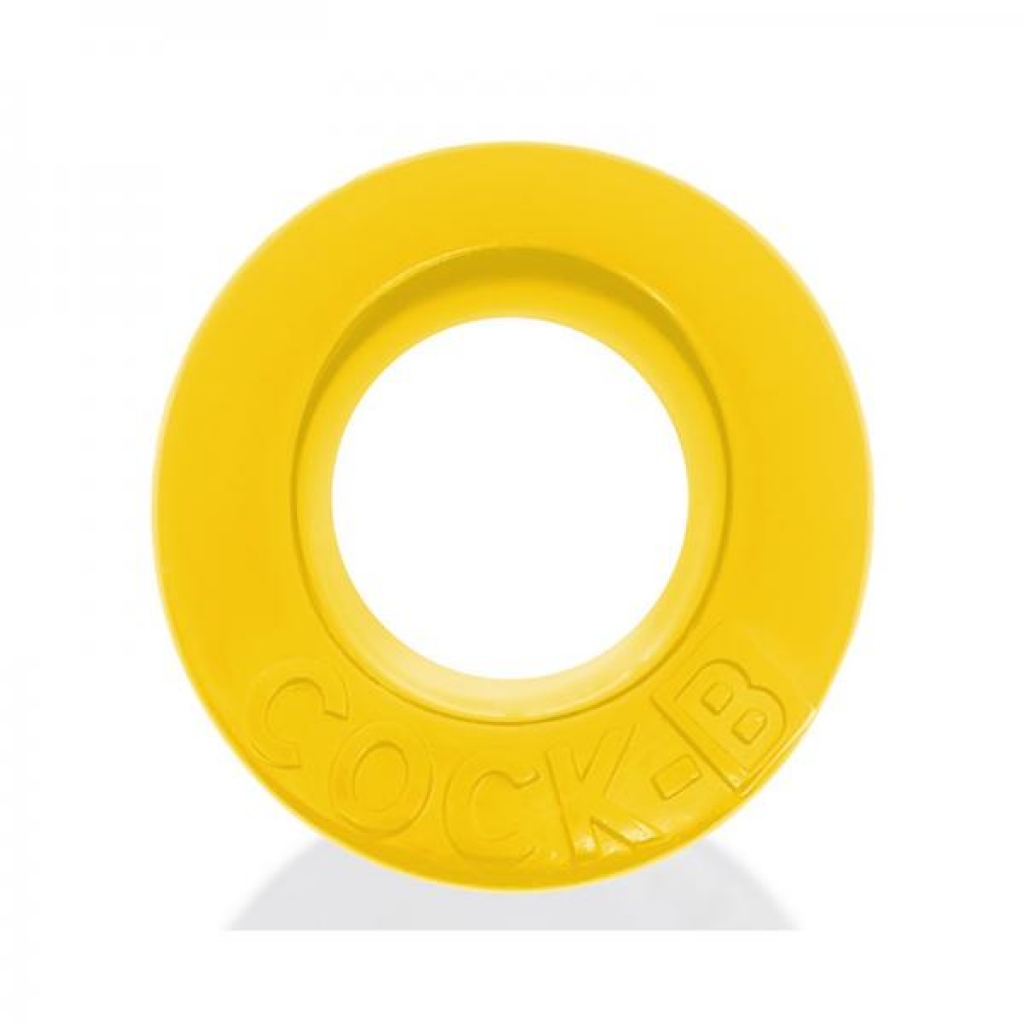 Oxballs Cock-b Bulge Cockring Silicone Yellow - Couples Vibrating Penis Rings