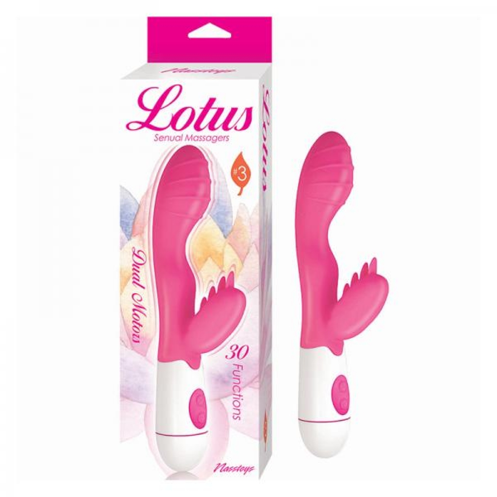 Lotus Sensual Massagers #3 Pink - Rabbit Vibrators