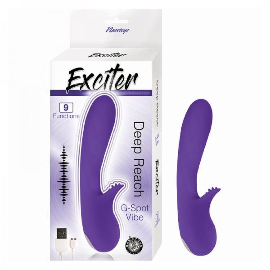 Exciter Deep Reach G-spot Vibe Purple - G-Spot Vibrators