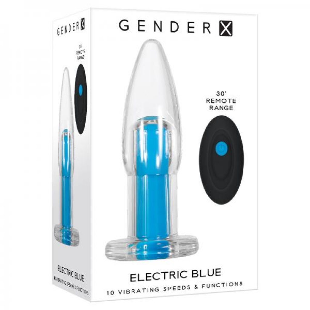 Gender X Electric Blue Rechargeable - Anal Plugs