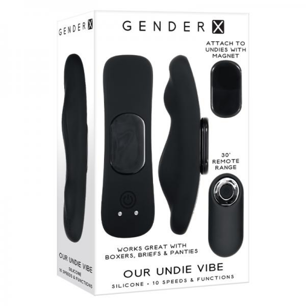 Gender X Our Undie Vibe Black - Vibrating Panties