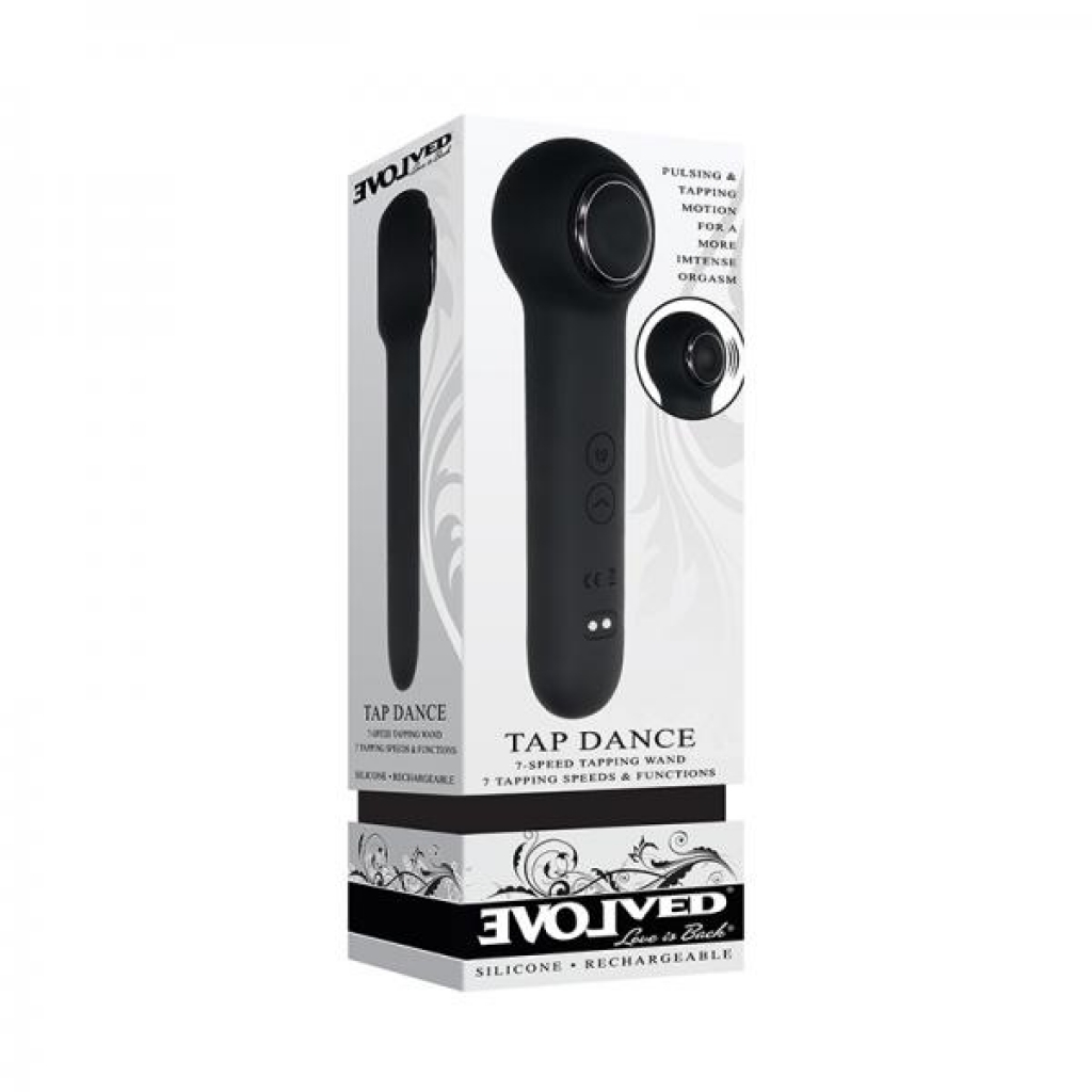 Evolved Tap Dance Rechargeable Silicone Black - Body Massagers