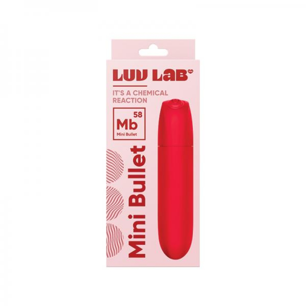 Love Lab Mb58 Mini Bullet Silicone Red - Bullet Vibrators