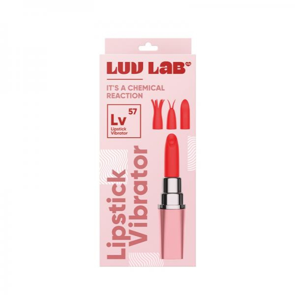 Luv Lab Lv57 Lipstick With 3 Silicone Heads Light Pink - Discreet