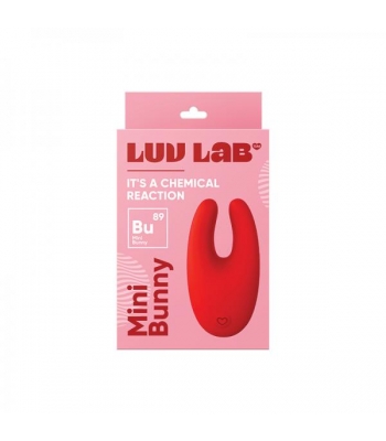 Luv Lab Bu89 Mini Bunny Silicone Red - Clit Cuddlers