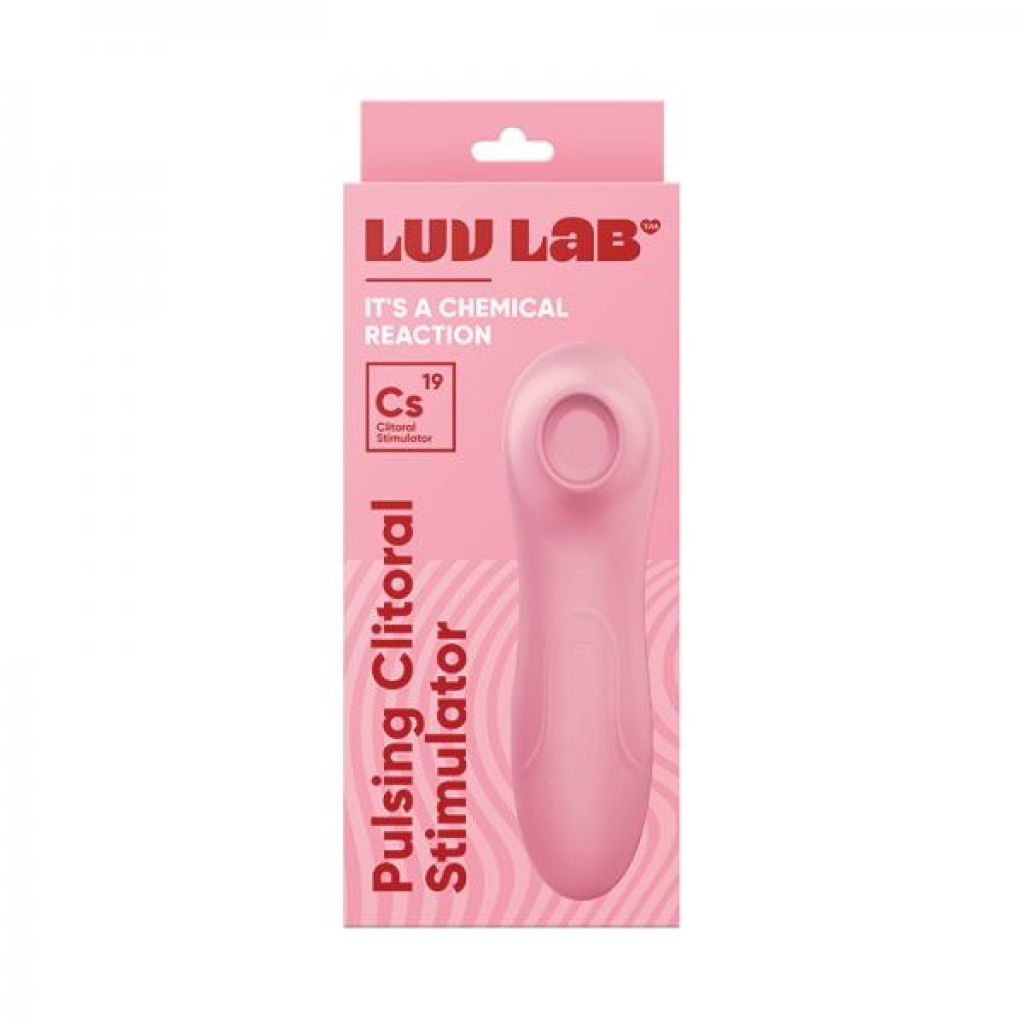 Luv Lab Cs19 Pulsing Clit Stimulator Silicone Light Pink - Clit Suckers & Oral Suction