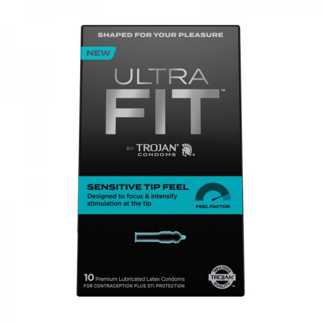 Trojan Ultrafit Sensitive Tip Feel 10 Ct. - Condoms