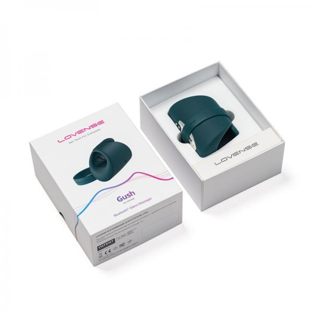 Lovense Gush App-compatible Handsfree Masturbator Teal - Body Massagers