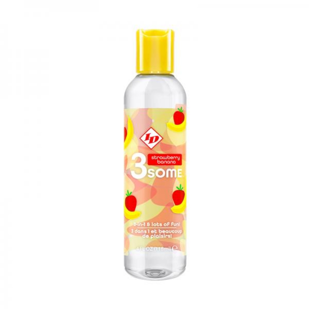 3some Strawberry Banana Water-based Lube - Lubricants