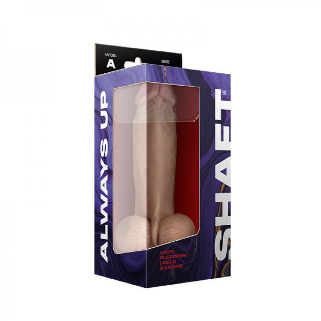 Shaft Model A Liquid Silicone Dong With Balls 8.5 In. Pine - Realistic Dildos & Dongs