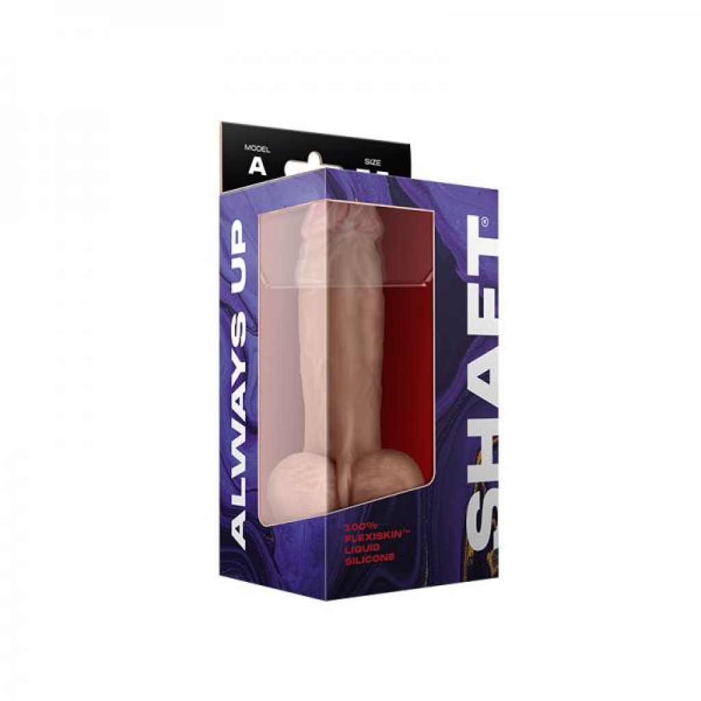 Shaft Model A Liquid Silicone Dong With Balls 7.5 In. Pine - Realistic Dildos & Dongs