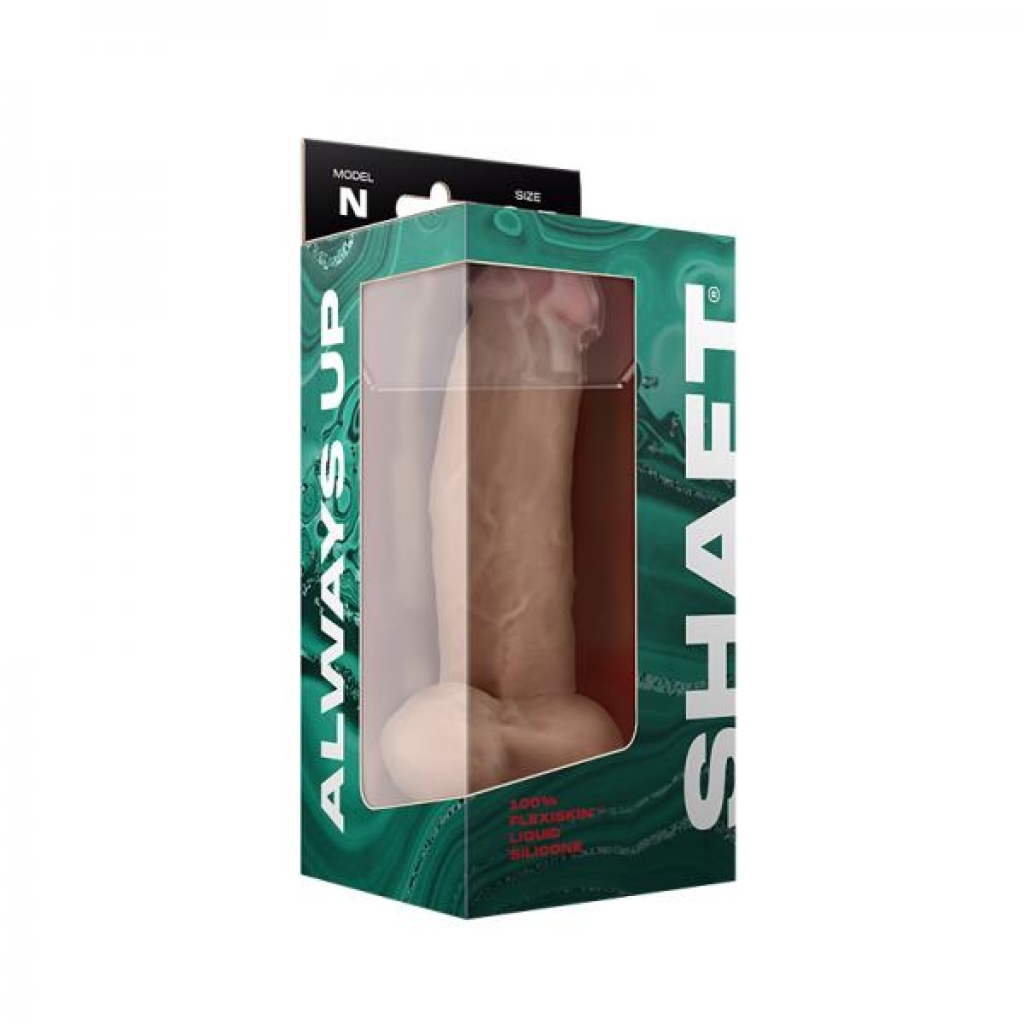 Shaft Model N Liquid Silicone Dong With Balls 8.5 In. Pine - Realistic Dildos & Dongs