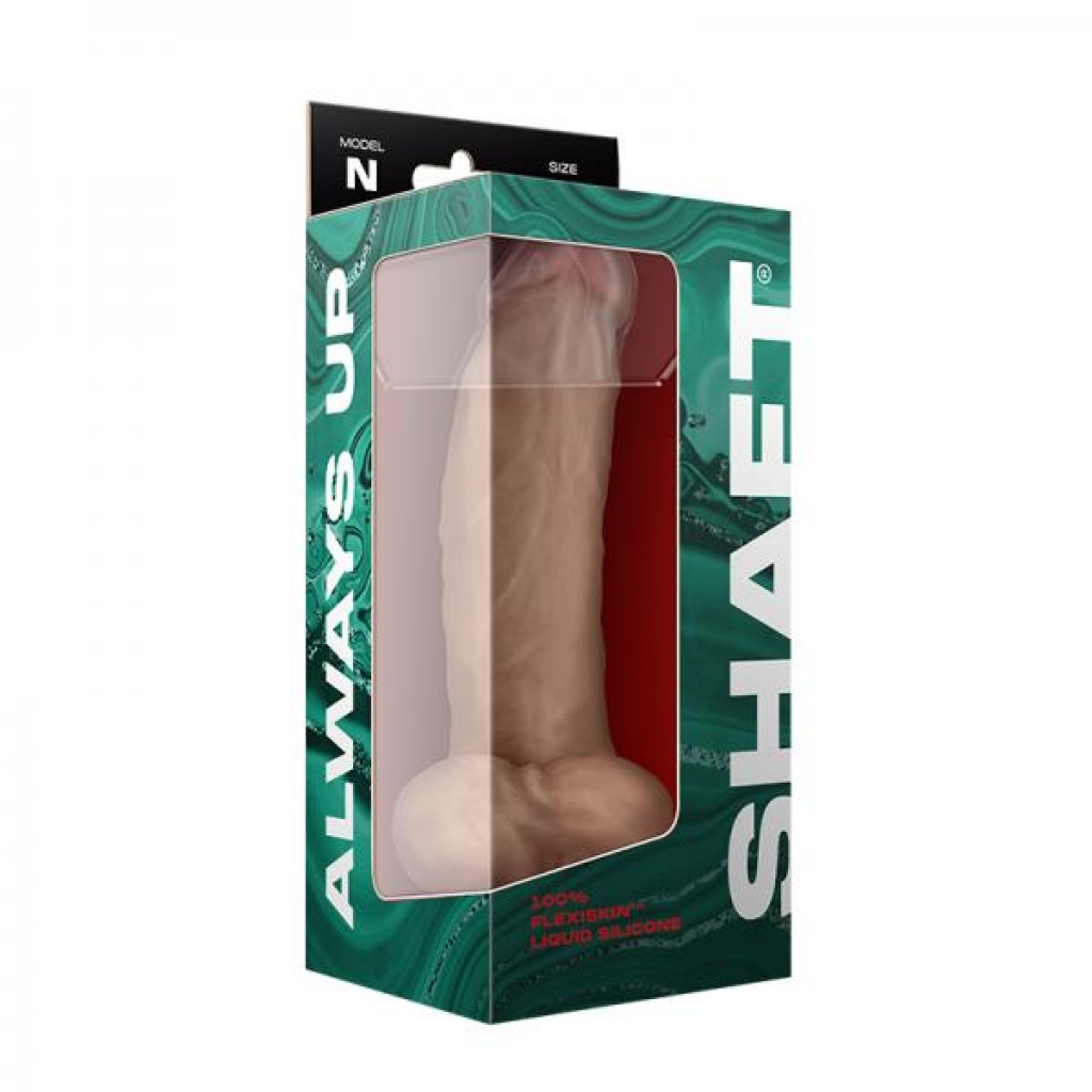 Shaft Model N Liquid Silicone Dong With Balls 9.5 In. Pine - Realistic Dildos & Dongs