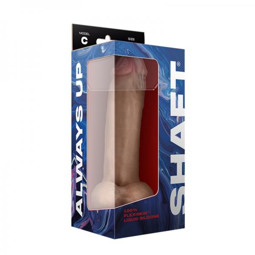 Shaft Model C Liquid Silicone Dong With Balls 9.5 In. Pine - Huge Dildos
