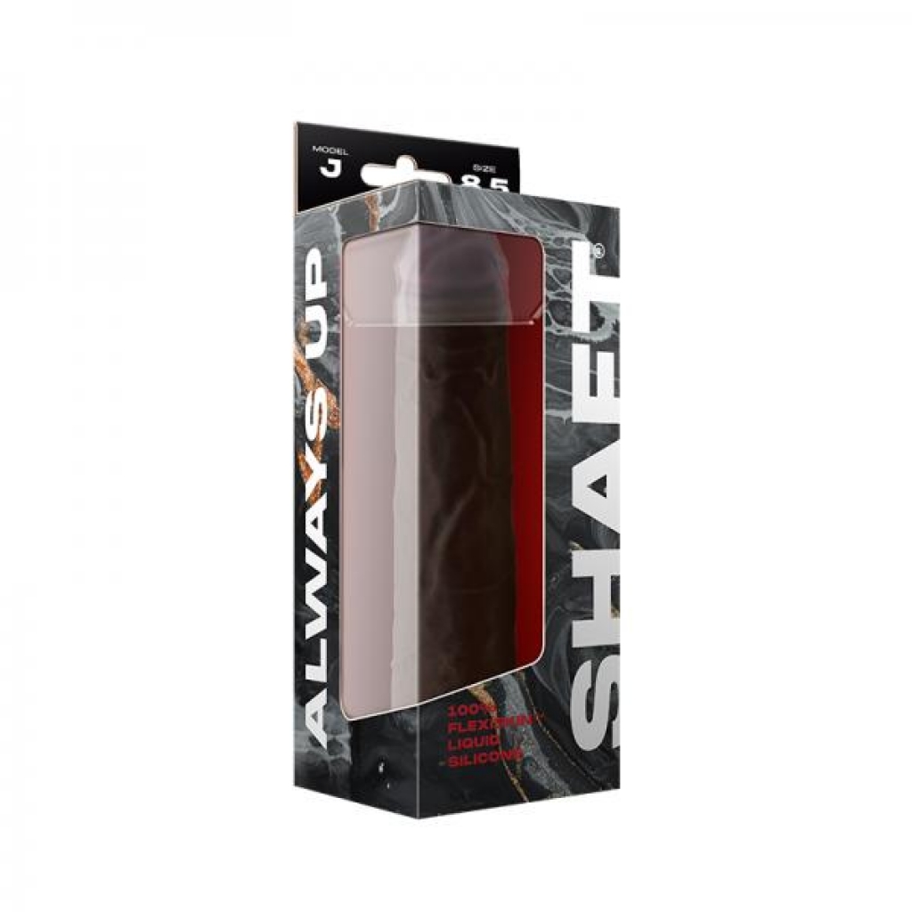 Shaft Model J Liquid Silicone Dong 8.5 In. Mahogany - Realistic Dildos & Dongs