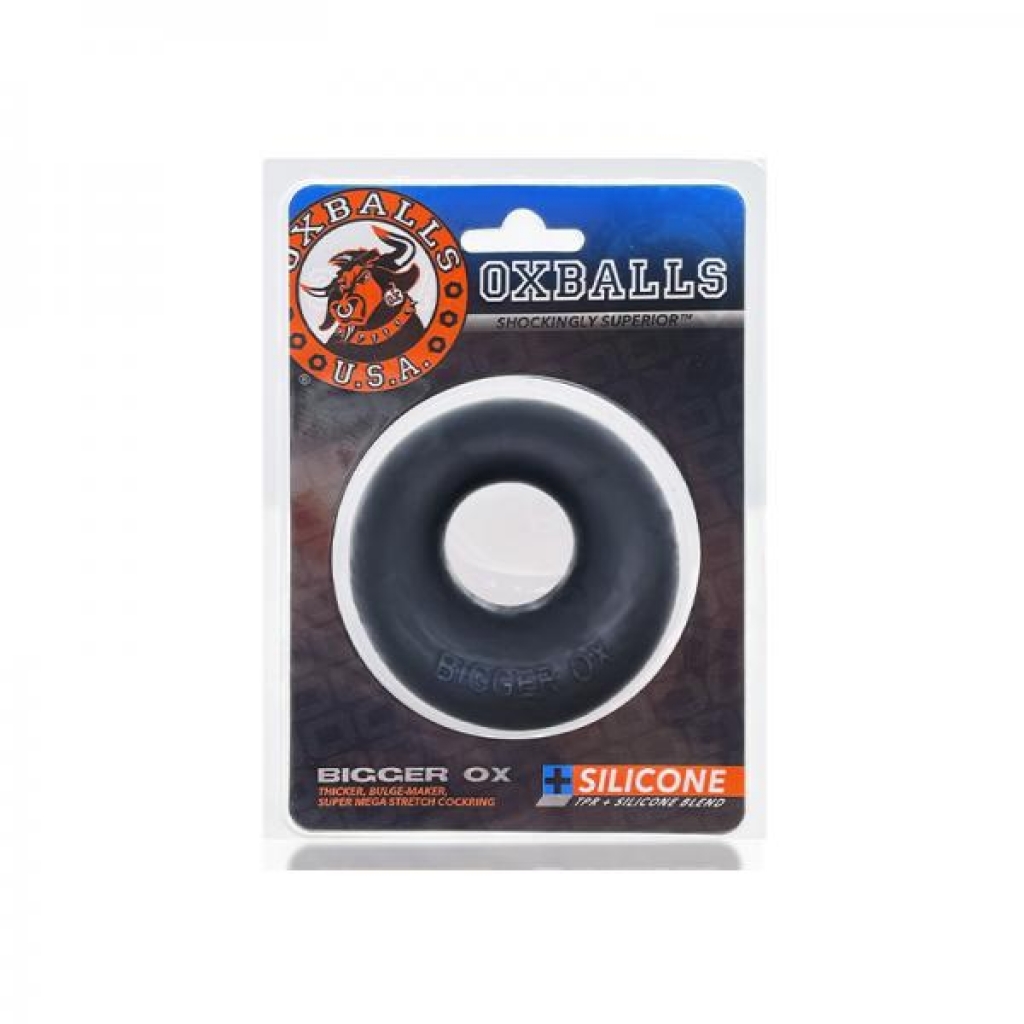 Oxballs Bigger Ox Thick Cockring Silicone Tpr Black Ice - Classic Penis Rings