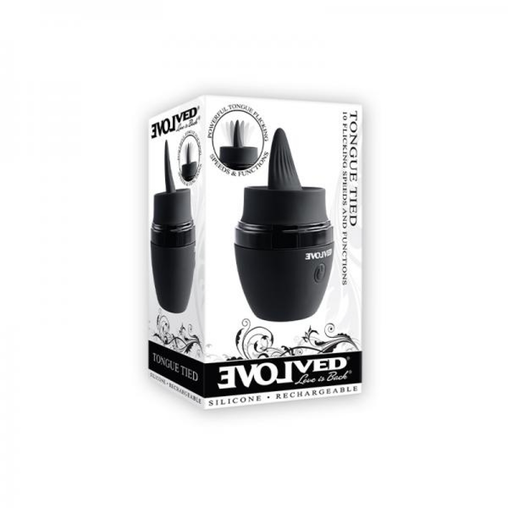 Evolved Tongue Tied Silicone Rechargeable Black - Tongues