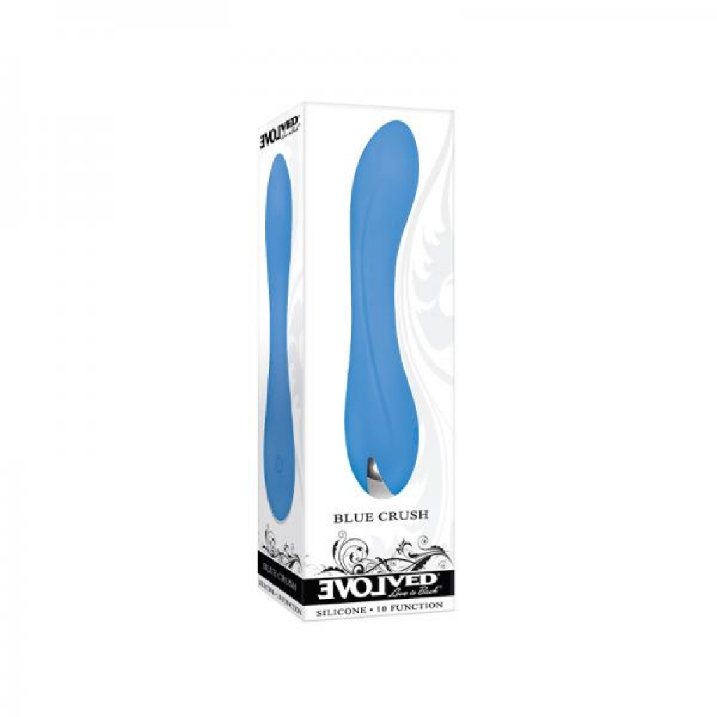 Evolved Blue Crush Silicone Rechargeable Blue - G-Spot Vibrators