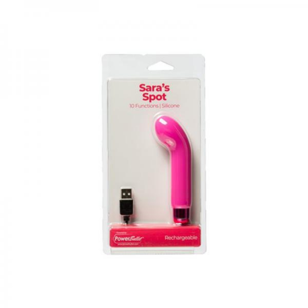 Sara's Spot Rechargeable Bullet With Removable G-spot Sleeve Pink - G-Spot Vibrators