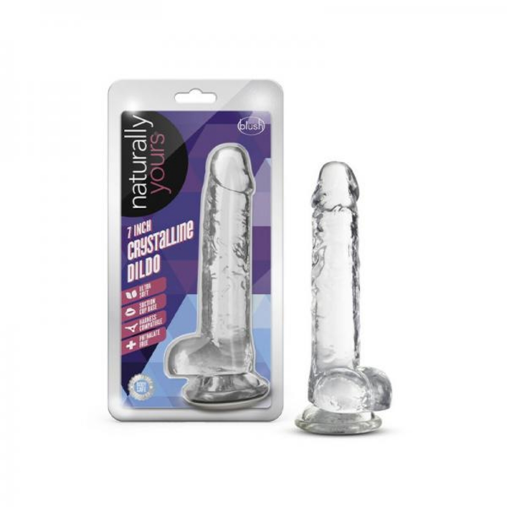 Naturally Yours Crystalline Dildo 7 In. Diamond - Realistic Dildos & Dongs