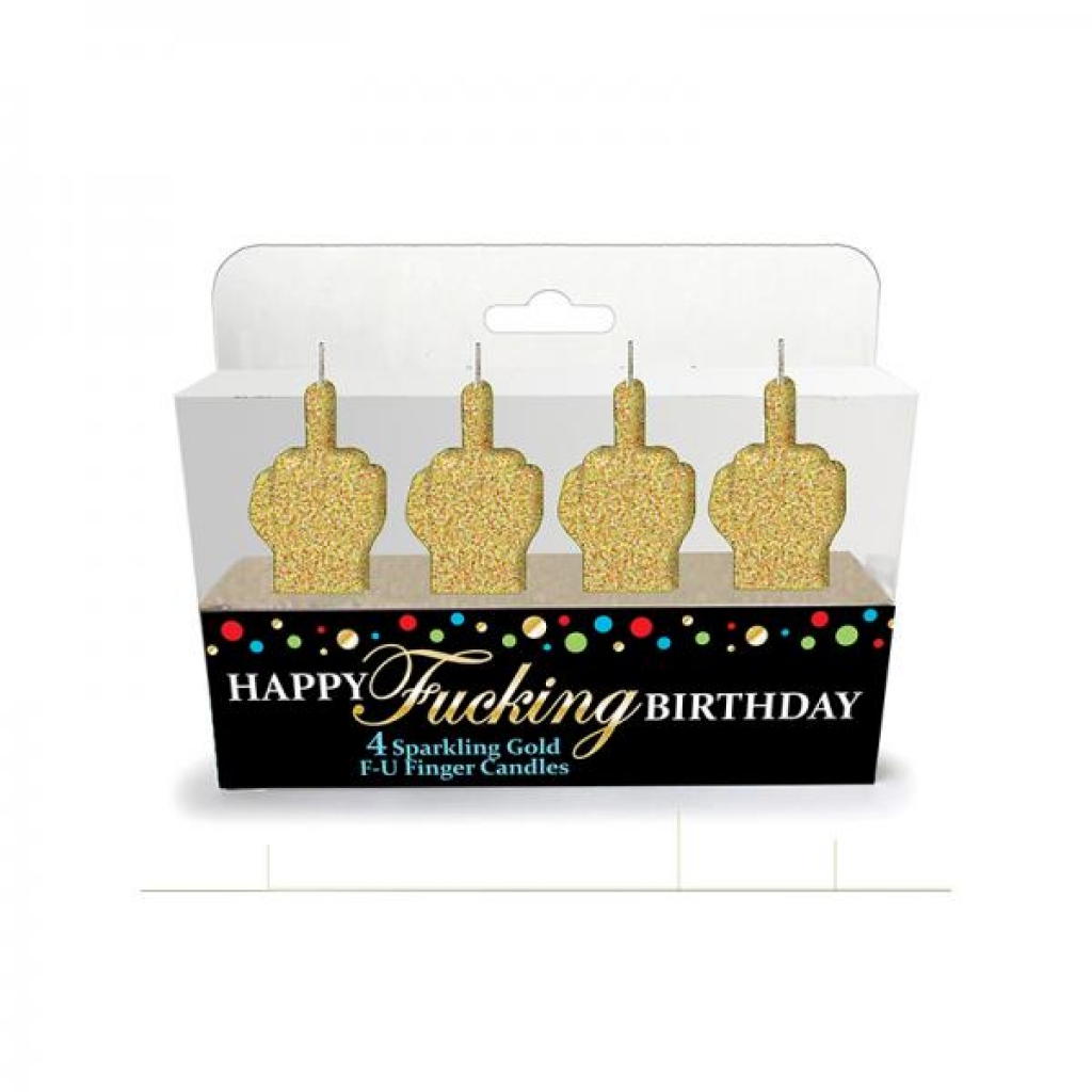 Happy Fucking Birthday Fu Candle Set - Party Hot Games