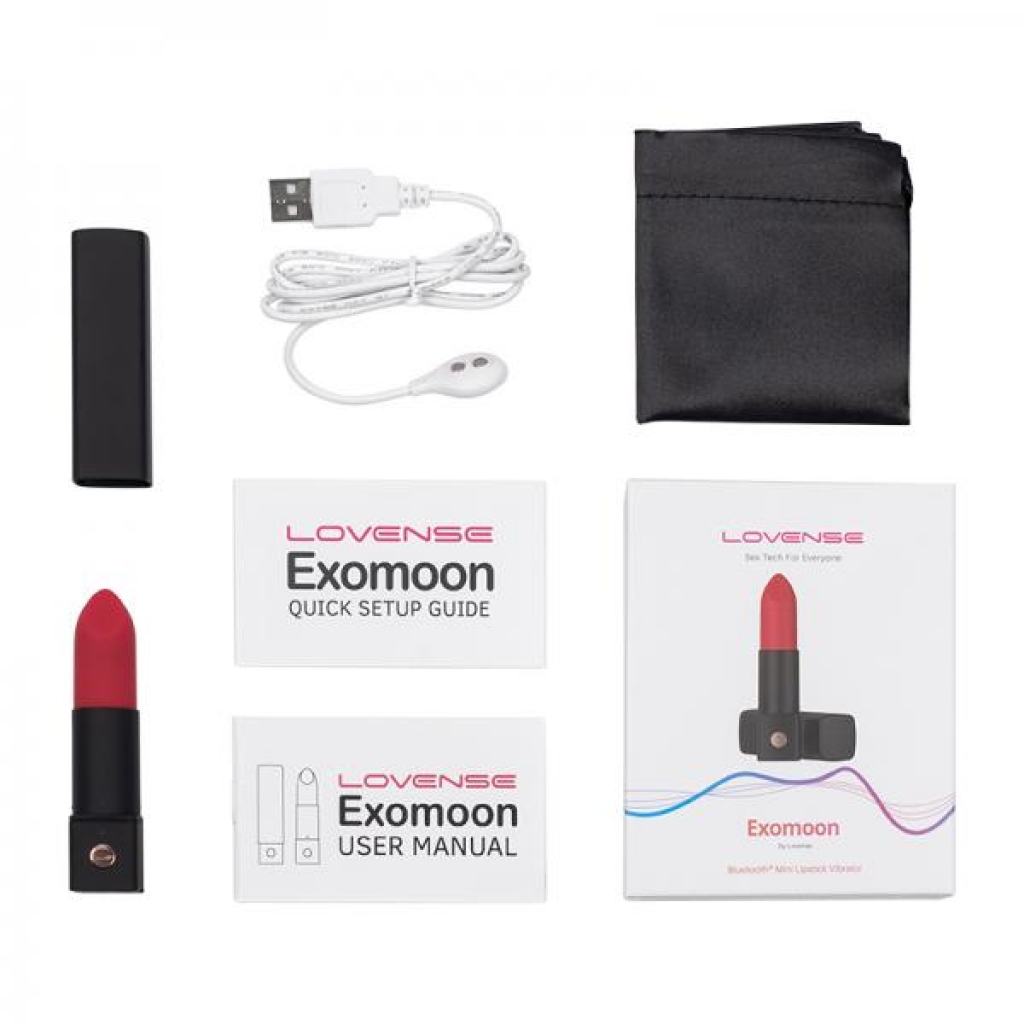 Lovense Exomoon App-compatible Lipstick Vibrator - Bullet Vibrators