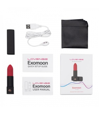 Lovense Exomoon App-compatible Lipstick Vibrator - Discreet