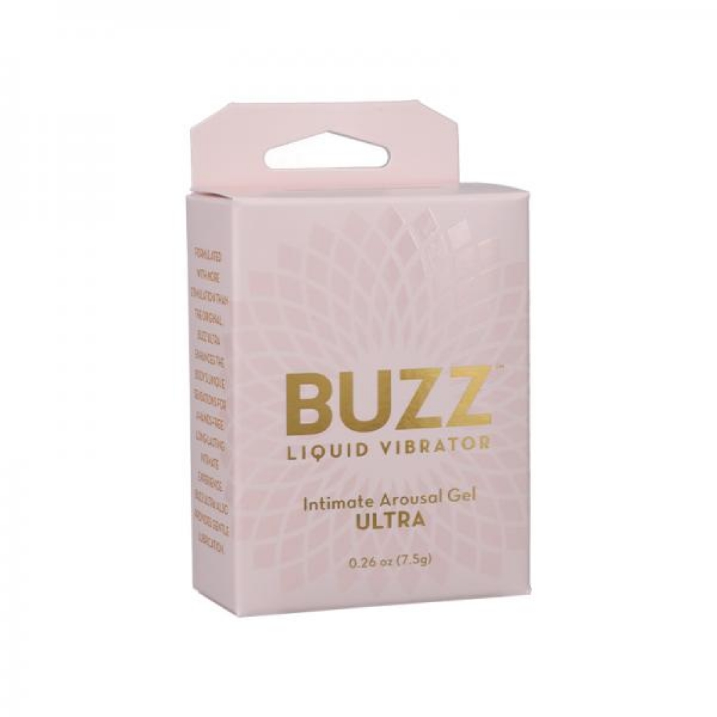 Buzz Ultra Liquid Vibrator Intimate Arousal Gel 0.26 Oz. - For Women
