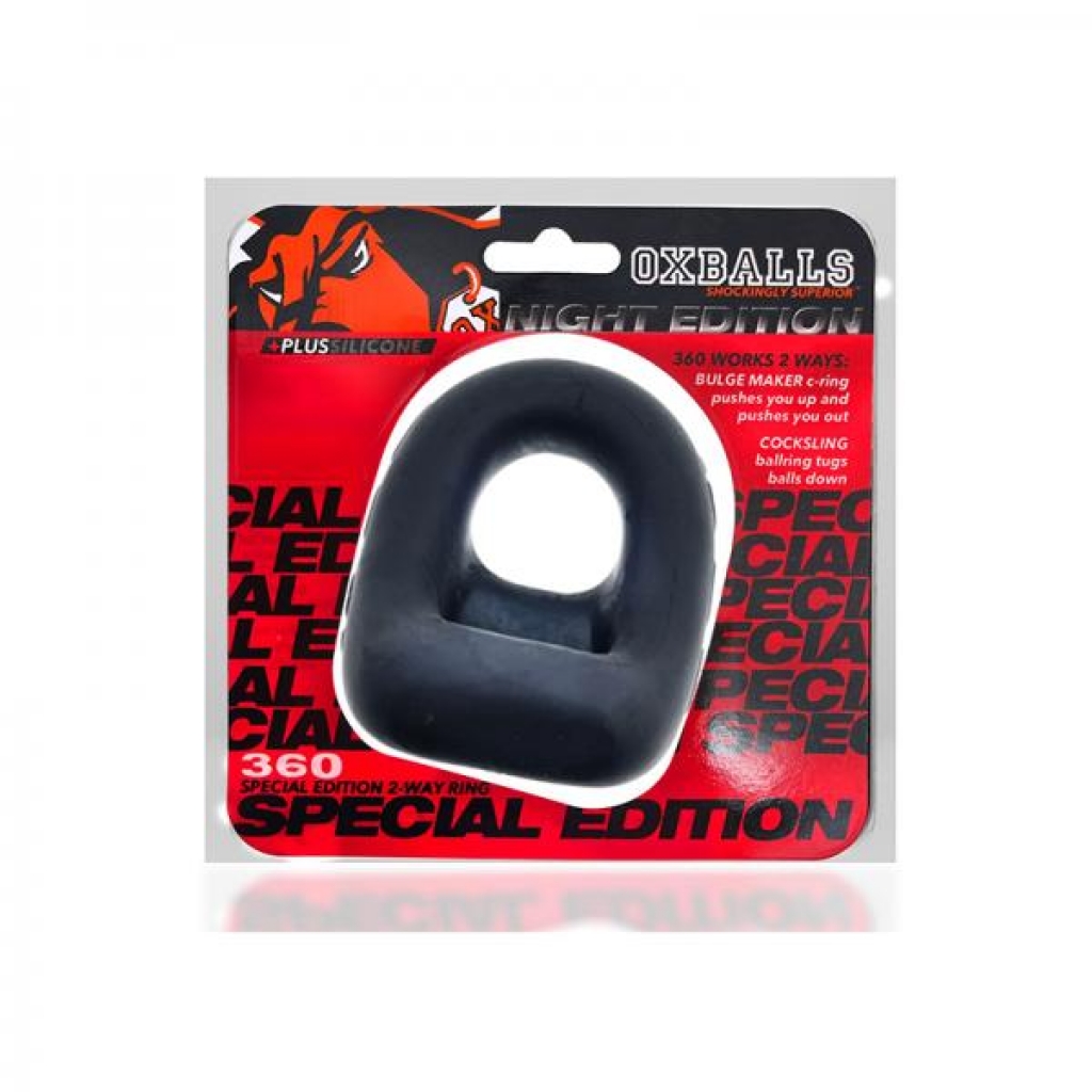Oxballs 360 Dual-use Cockring Plus+silicone Special Edition Night - Couples Vibrating Penis Rings