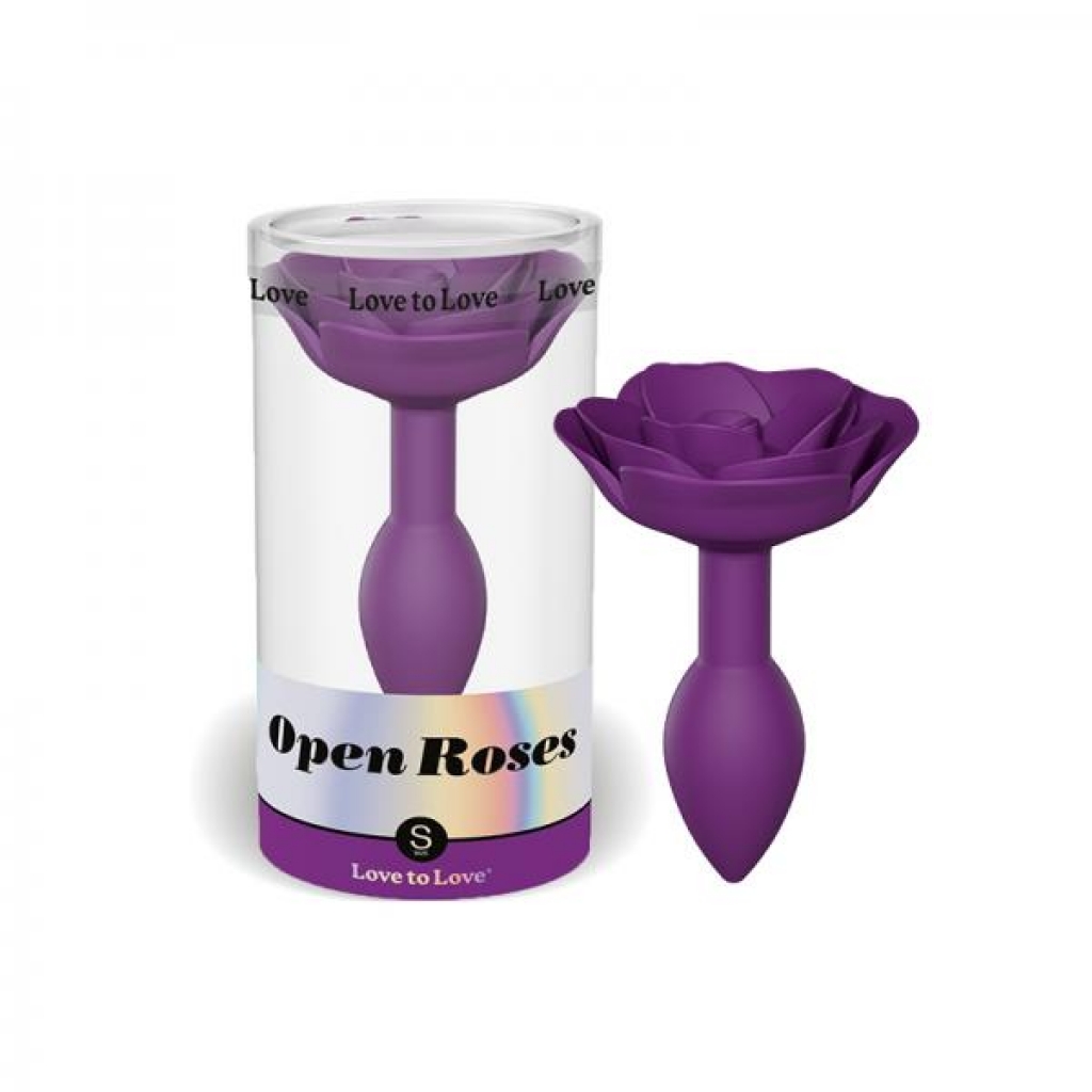 Love To Love Open Roses Anal Plug Small Purple Rain - Anal Plugs