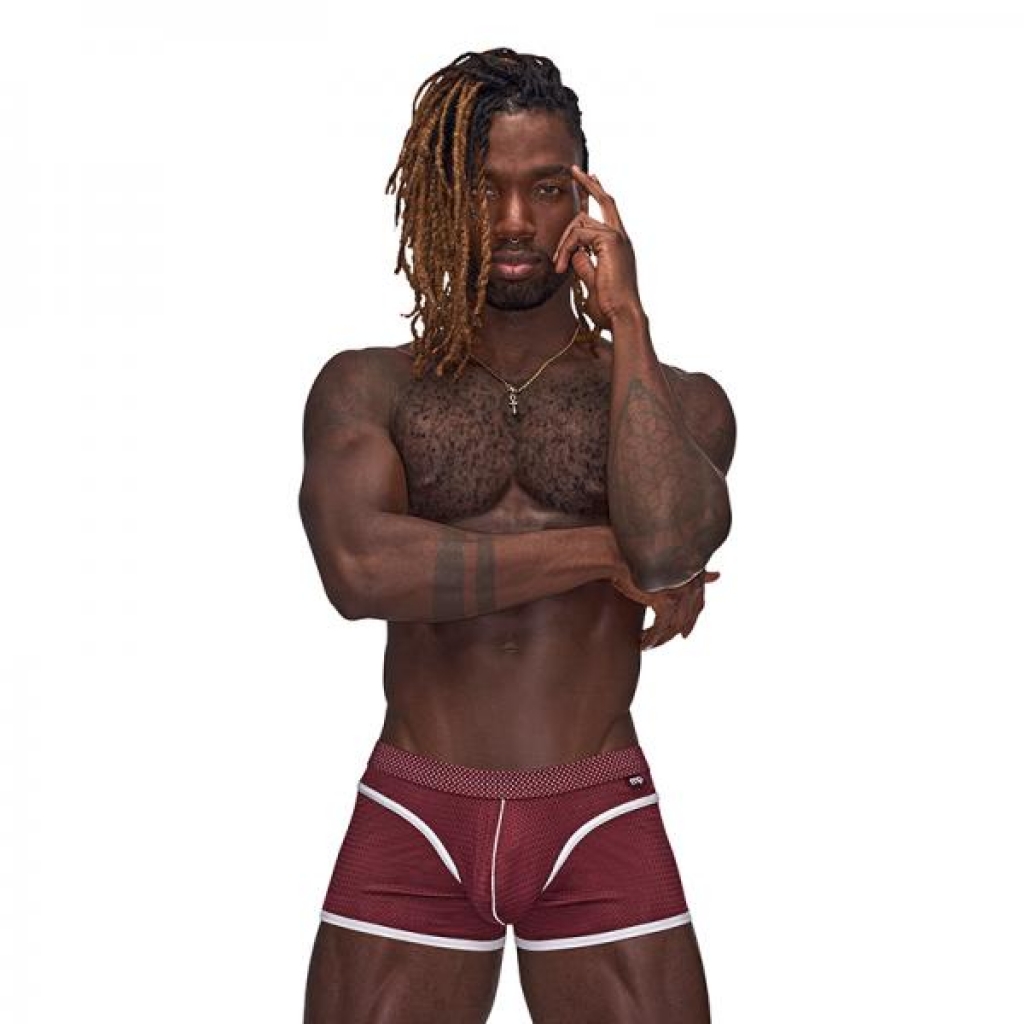 Mp Sport Mesh Sport Mini Short Burgundy S - Mens Underwear