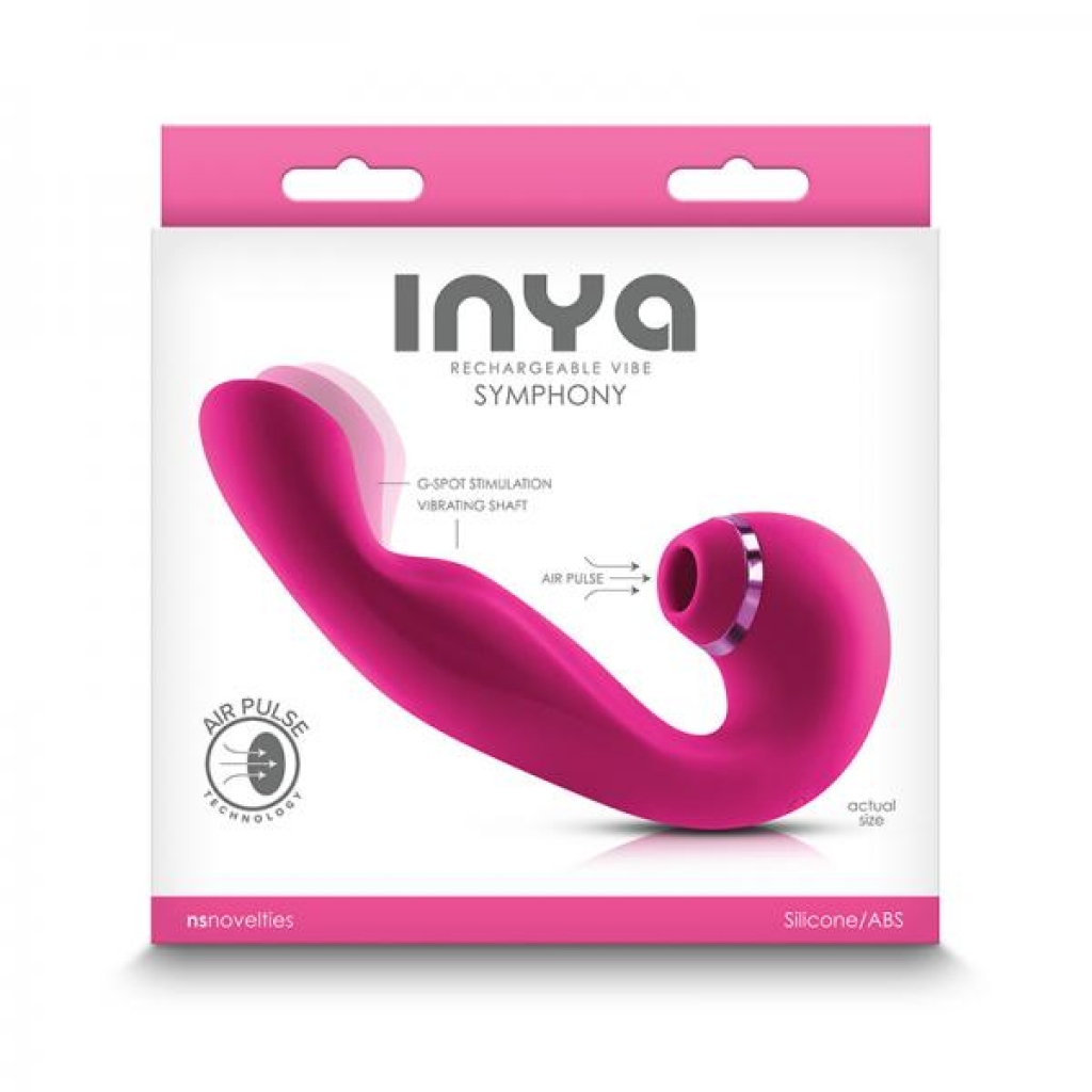 Inya Symphony Suction Dual Stimulator Pink - G-Spot Vibrators Clit Stimulators