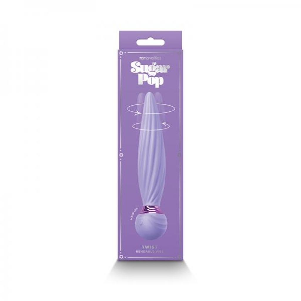 Sugar Pop Twist Gyrating Vibrator Purple - Body Massagers