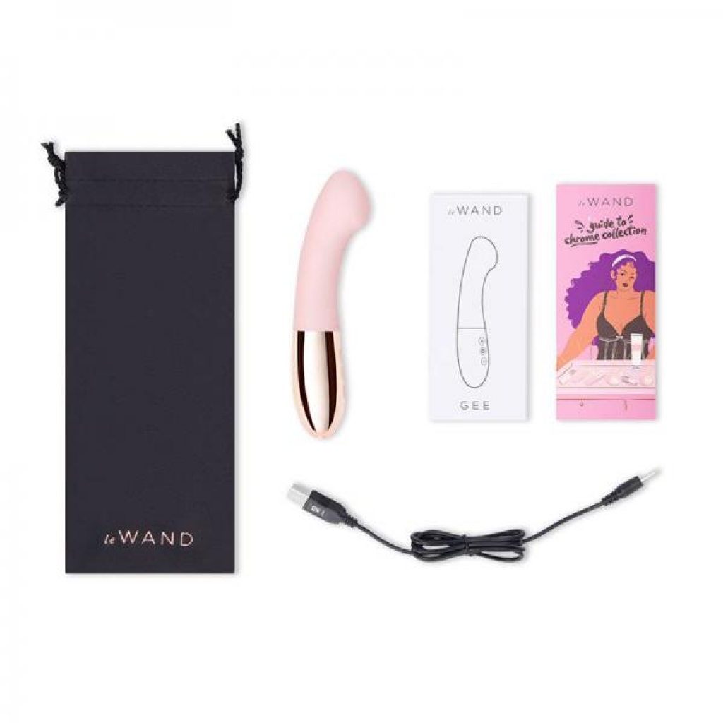 Le Wand Gee G-spot Targeting Rechargeable Vibrator Rose Gold - G-Spot Vibrators