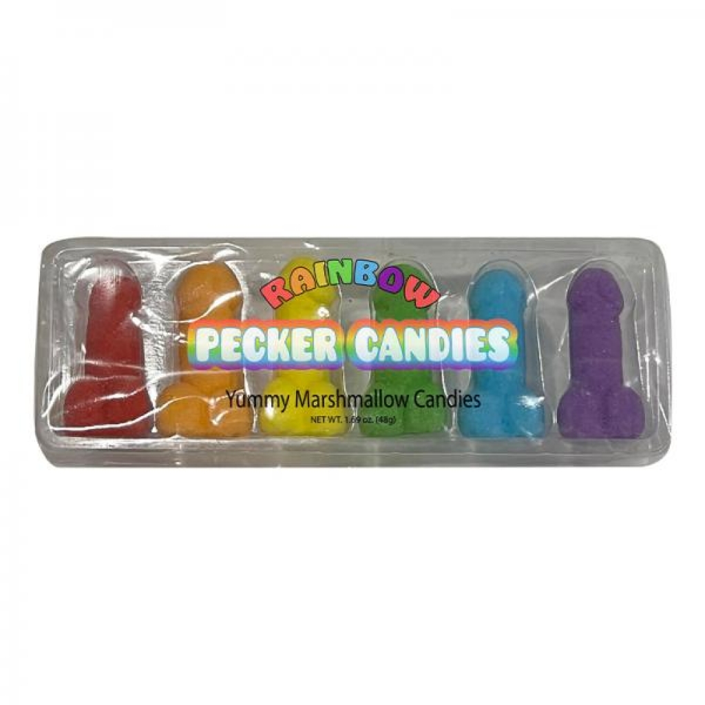 Rainbow Penis Marshmallow Candies - Adult Candy and Erotic Foods