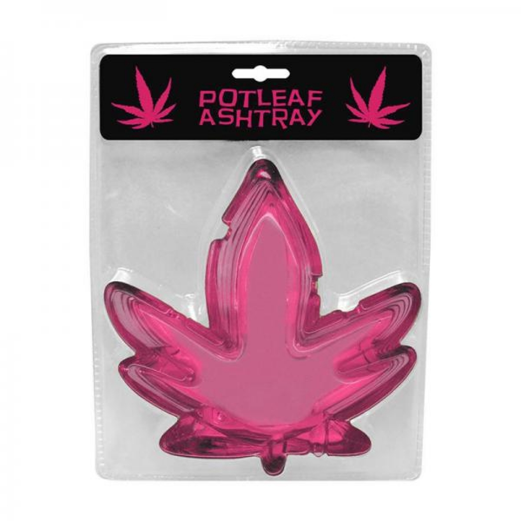 Pink Pot Leaf Ashtray - Gag & Joke Gifts