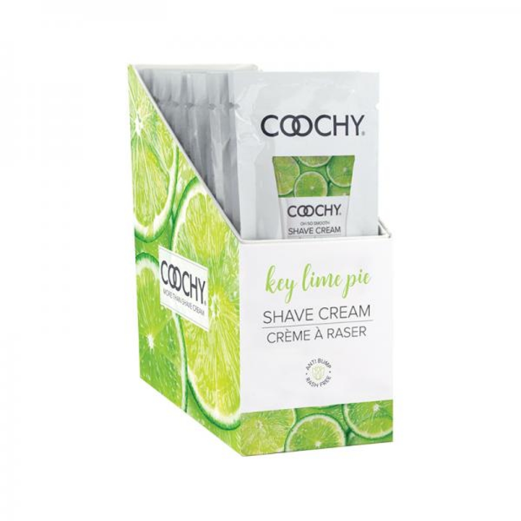 Coochy Shave Cream Key Lime Pie 0.5 Fl. Oz./15 Ml Foil 24-piece Display - Shaving & Intimate Care