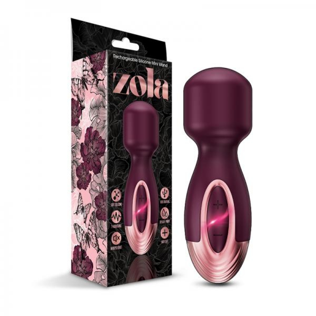 Zola Rechargeable Silicone Mini Wand - Body Massagers