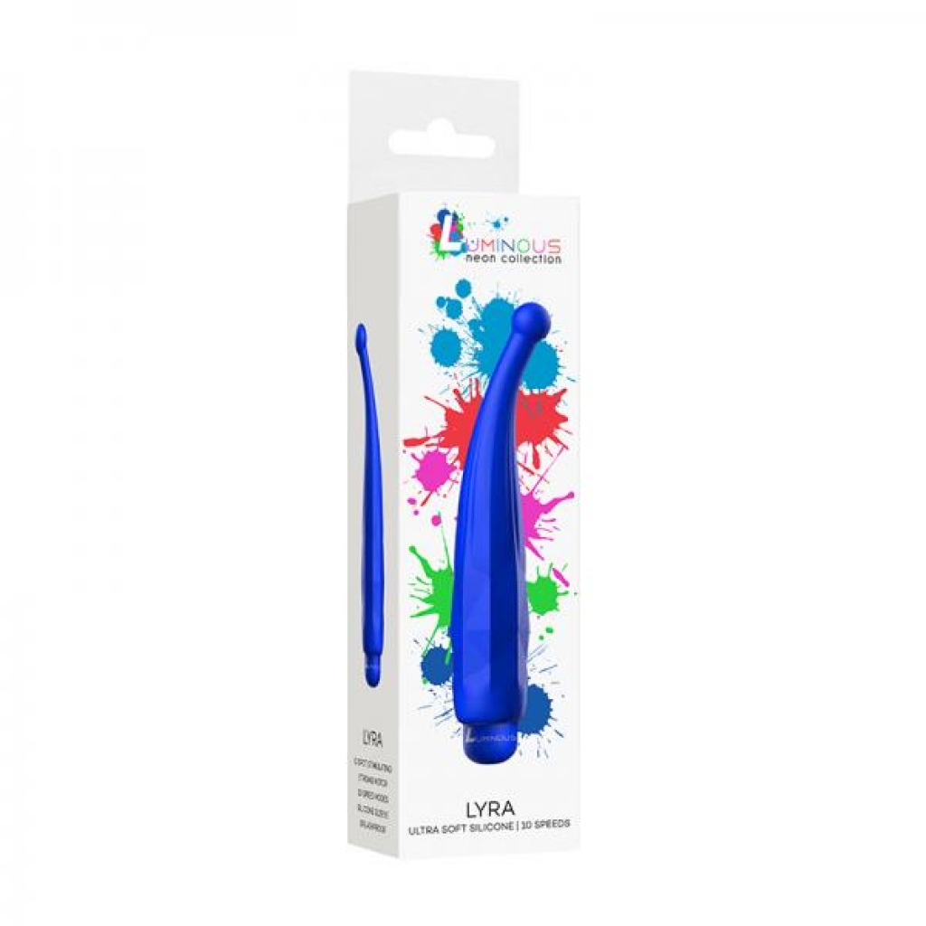 Luminous Lyra Abs Bullet With Silicone Sleeve 10 Speeds Royal Blue - Bullet Vibrators