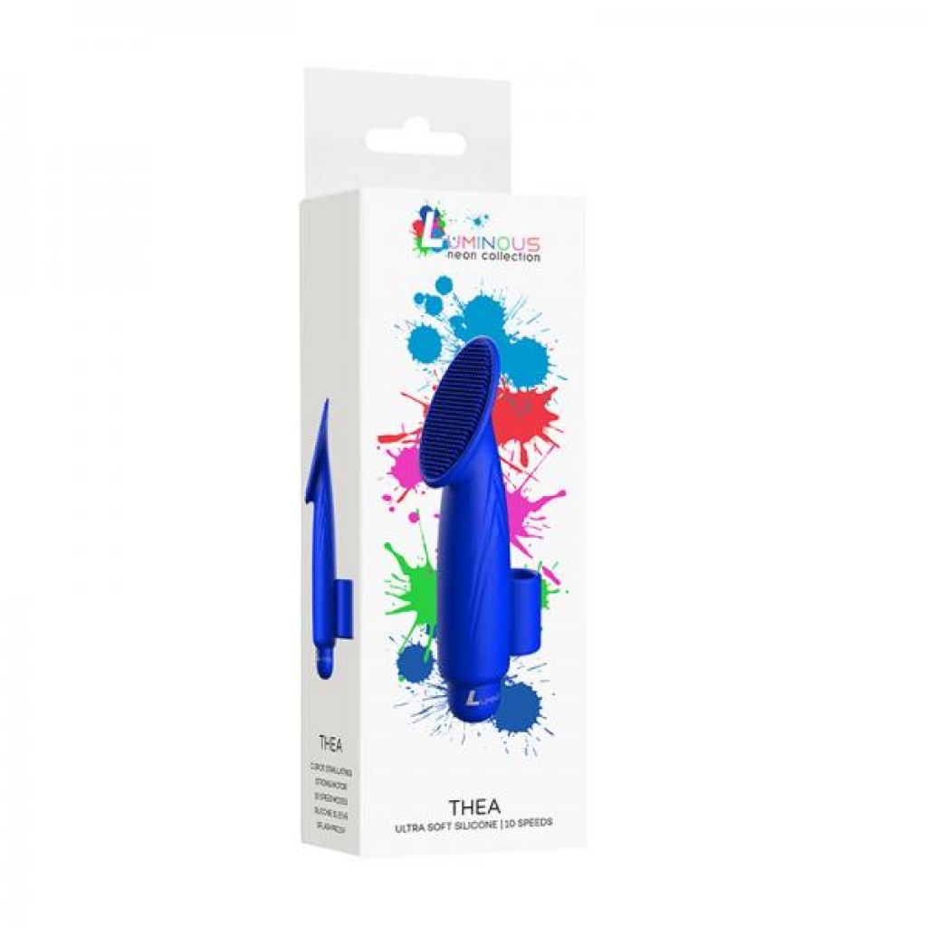 Luminous Thea Abs Bullet With Silicone Sleeve 10 Speeds Royal Blue - Bullet Vibrators